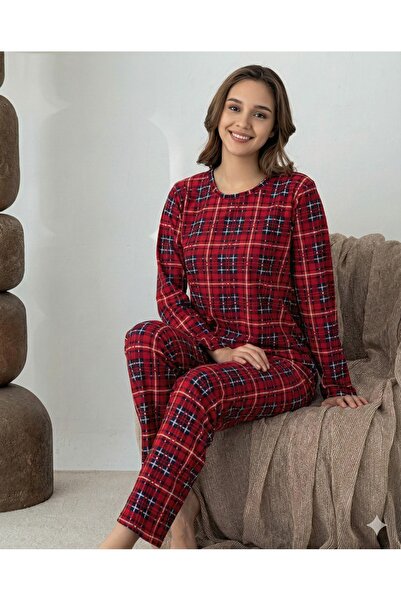 Freshness 0676 Women's Suede Long Sleeve Pajama Set