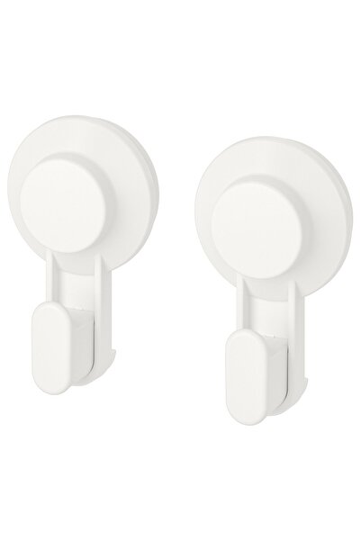 IKEA TISKEN Suction Hook, White