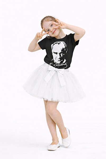 Kuraff Giyim 23 أبريل 29 أكتوبر تنورة توتو وتي شيرت لعيد الفتاة