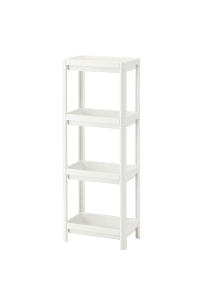 IKEA Raft VESKEN, alb, 37 x 23 x 101 cm