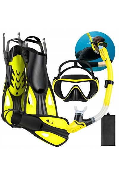 Other Diving Set Mask with Snorkel Fins for Swimming Sizes 38-42