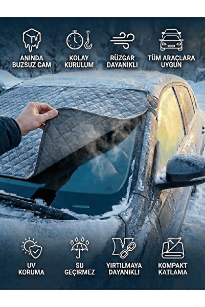 BEYLİNİ Prelată anti-îngheț pentru parbriz auto Protector anti-îngheț pentru ...