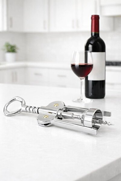 Bev Kitchen Professional Practical Steel Corkscrew Cork Cap Opener Corkscrew ...