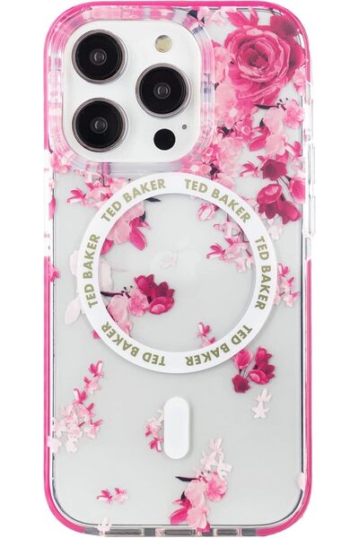 Ted Baker - iPhone 15 Pro - rich Vegan Leather and electroplated back shell f...