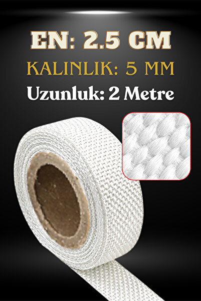 Badem10 Cam Elyaf Fiberglas (2 metre) En: 2.5 cm Kalınlık: 5 mm Ekzoz Sargı B...