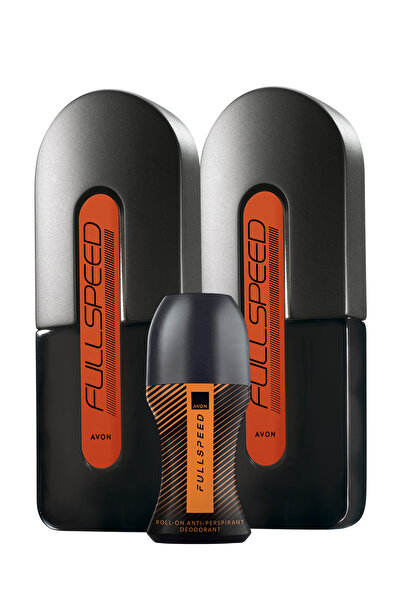 AVON Full Speed (Eski Şişe) Erkek Parfüm İkili Set ve Rollon Paketi