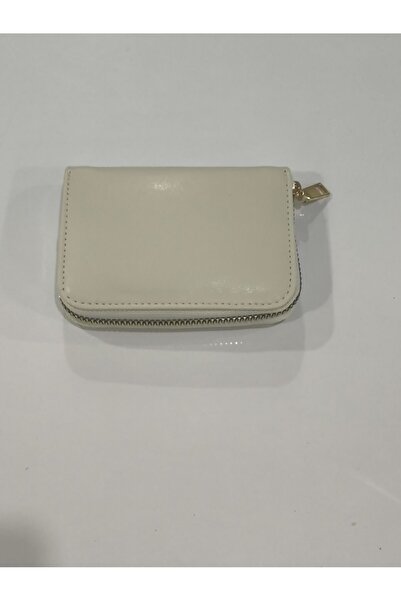 PİRAMİT Wallet Flat Model Cream