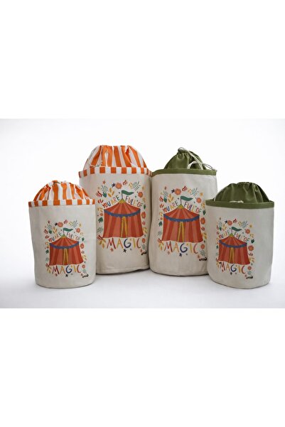 Dizamor Design Oyuncak çantası kirli sepeti çorap sepeti anne bebek düzenleyici