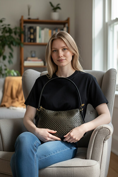 Store YigitEmirBags Floransa Kadın Siyah Omuz Çantası