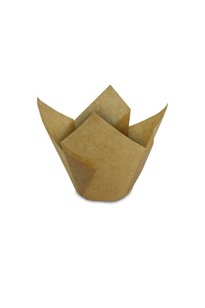 KENT Muffin Cake Capsule Thick Tulip Kraft 50Pcs