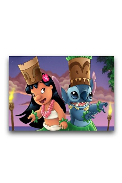 OEM Pictură pe pânză 50x70cm, Lilo și Stitch 3