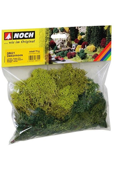 Noch 8621 Liken, Yeşil Tonları, 75 Gram Diorama Malzemesi
