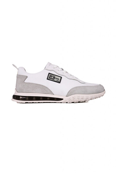 MARCOMEN Pantofi casual barbati, albi, MARCOMEN, piele naturala - intoarsa, 44