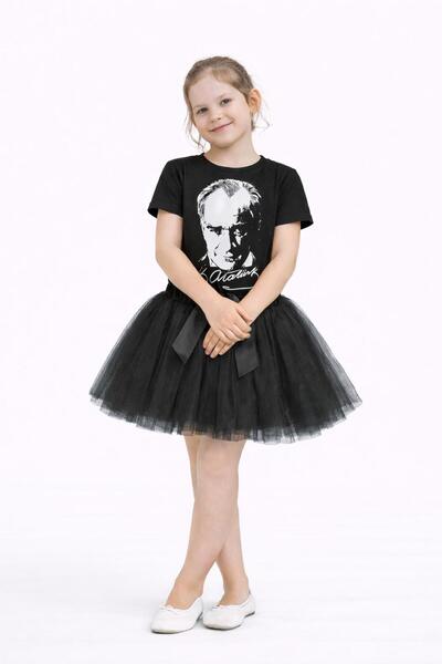 Kuraff Giyim 23 أبريل 29 أكتوبر تنورة توتو وتي شيرت لعيد الفتاة