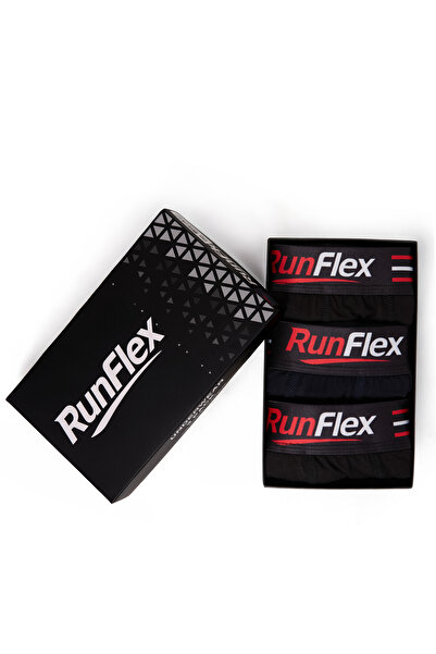 Pavotti Men's Runflex Waistband Stretch Fabric Boxer Briefs with 3-Pack Box (...