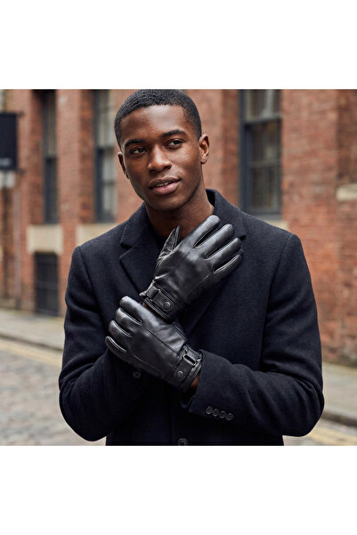 PIECE SIGNATURE İçi Kürklü, Erkek Suni Deri Eldiven