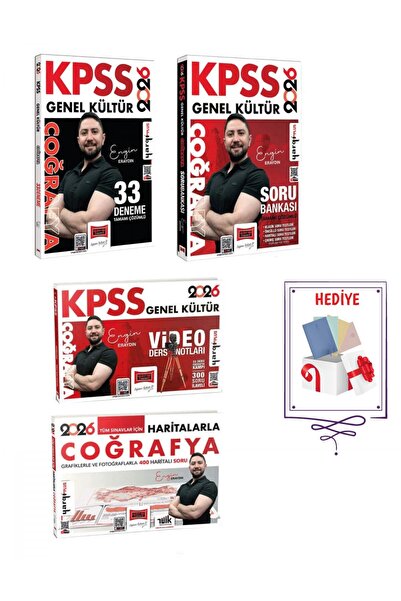 Yargı Yayınları Yargı 2026 KPSS Genel Kültür Coğrafya Muhteşem 4lü Set Engin ...