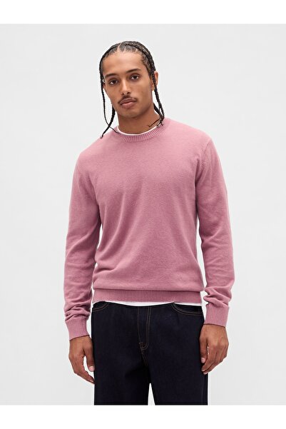 GAP Erkek Pembe CashSoft Crew Kazak