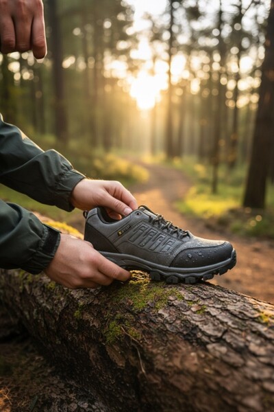 enoch حذاء إينوخ للرجال أسود اللون مقاوم للماء للمشي لمسافات طويلة وتسلق الجب...