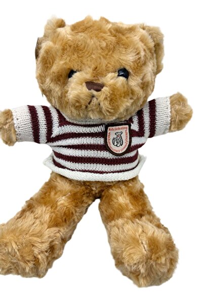 JPT Ursuleț de pluș cu pulover bej cu dungi, 28 cm