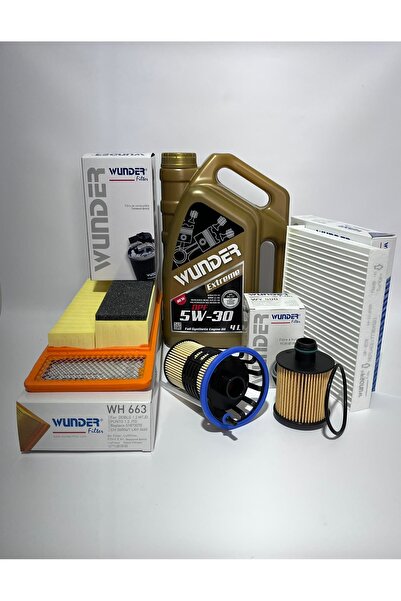 WUNDER Fıat Egea 1.3 Multijet Euro 5 Periyodik Bakım Seti 5li 5W30 Hava Yağ M...