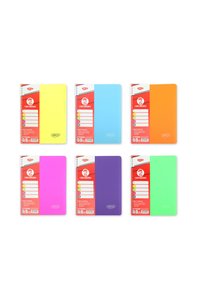 daço A4 notebook 5 subjects 200 sheets Plastic cover