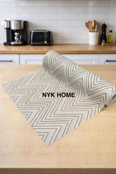 NYK HOME Pvc deliksiz altı Şeffaf kaplama Dantel Raf Örtüsü Dolap Örtüsü