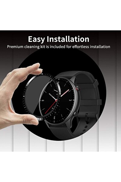 Guleron واقي شاشة نانو 5D متوافق مع Amazfit Gtr 2e قطعتين