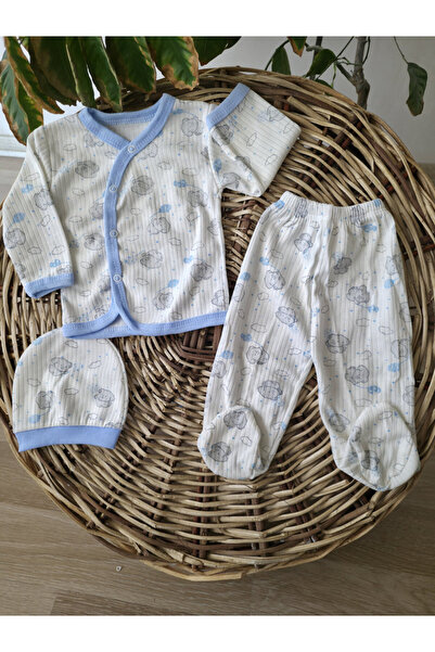 Özlev Baby طقم ملابس داخلية للأطفال من القطن بنسبة 100% من بالون مطبوع