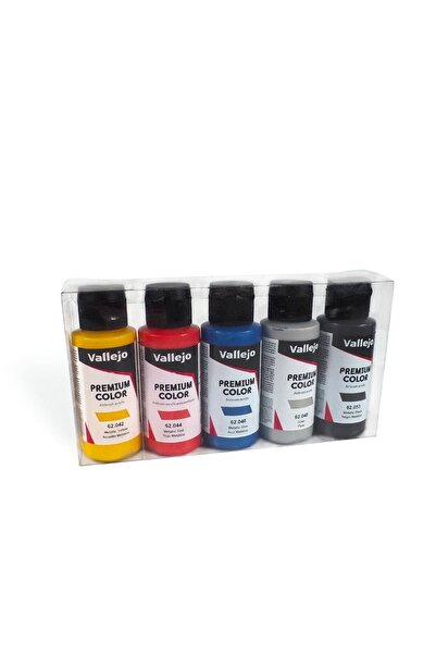 Vallejo 62103 5x60 ml. Metallic Colors, Premium RC Color Serisi Model Boyası ...