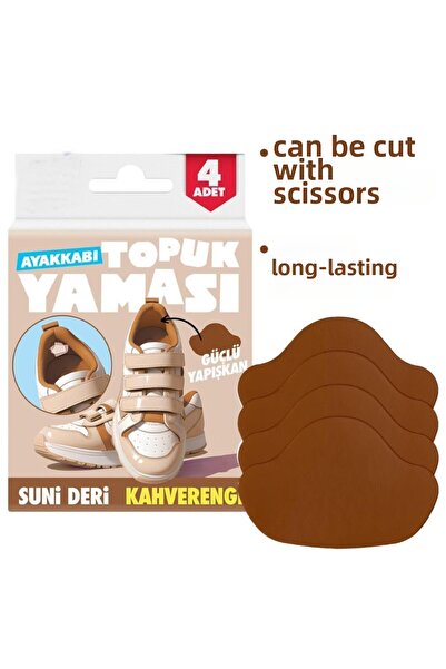 Dünya Magnet Sunni Leather Heels - Repair Patch, Self-Adhesive, Brown