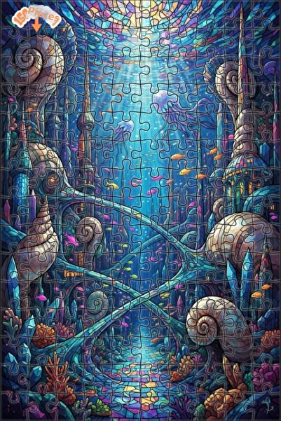 Teona Ahşap لغز خشبي فني من موزاييك ساوند لاند ميسيمي كليدز 150 قطعة 20x30