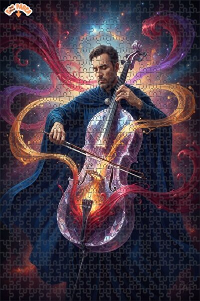 Teona Ahşap Universal Melody Artist Double Layer Framed Wooden Puzzle 500 Pie...