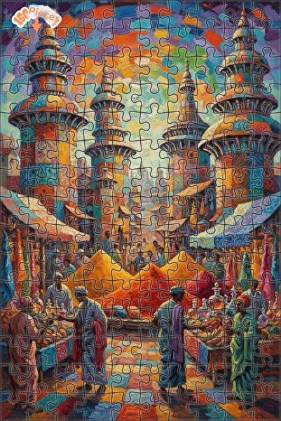 Teona Ahşap لغز خشبي بإطار مزدوج الطبقات 150 قطعة 20×30