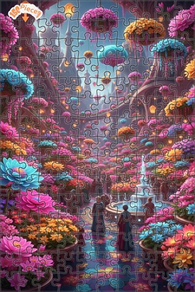 Teona Ahşap لغز خشبي بإطار مزدوج الطبقات من ماسالي جاردن 150 قطعة 20x30