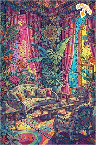 Teona Ahşap لغز خشبي بإطار مزدوج الطبقات من هايال دنوراى كولور كومبو، 50 قطعة...