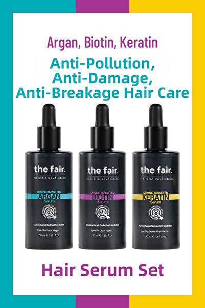 the fair. The Fair - مجموعة مصل الشعر النباتي 150 مل، مضاد للتساقط والكسر وال...
