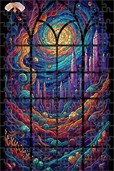 Teona Ahşap Underwater City Fantastic Double-Decker Framed Wooden Puzzle 150 ...