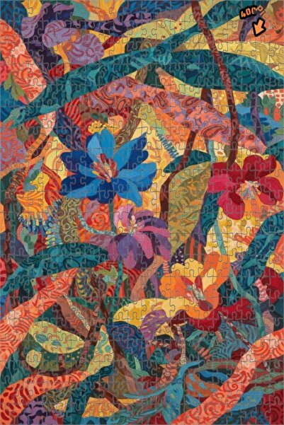 Teona Ahşap ألوان نابضة بالحياة، نمط الغابات الاستوائية، لوحة زيتية، لغز خشبي...