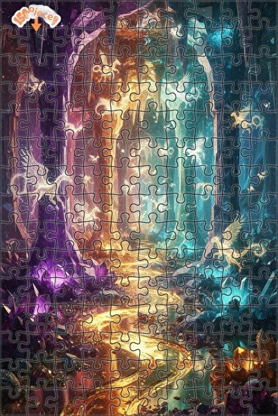 Teona Ahşap Mysterious Crystal Cave Dragons 150 Pieces 20X30