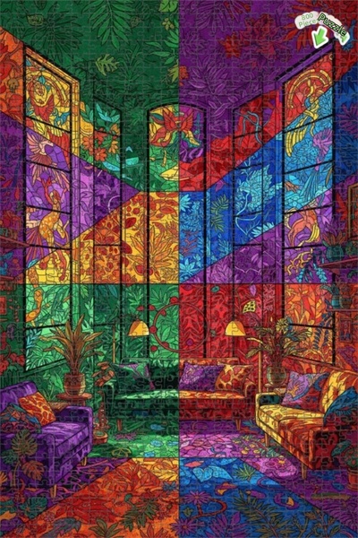 Teona Ahşap لغز خشبي ذو طبقتين من تروبيكال إكزوتيك فاها، 800 قطعة، 70x50 سم