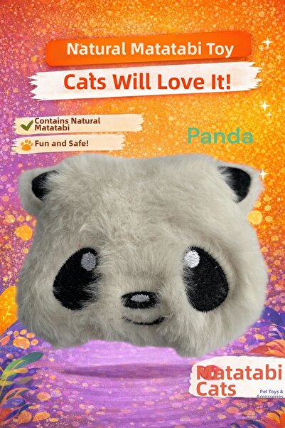 MATATABİ CATS Panda Plush Cat Toy – Durable and Fun Toy for Cats with Matatab...
