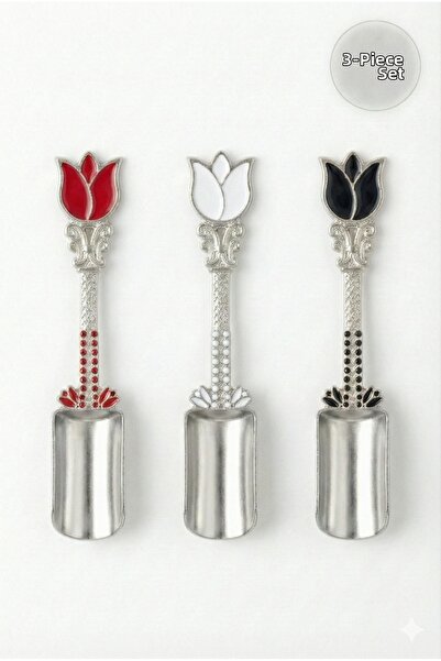 EMBazaar Multi-Purpose Silver Mixed Color Spice and Coffee Measuring Spoon wi...