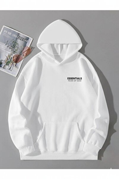 Bozz&Bozz Collection Unisex Oversized Essentials Printed 3 Thread Ş Fleece-Li...