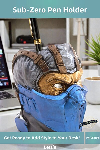 Letsii حامل أقلام من البوليستر بتصميم مورتال كومبات سوب زيرو