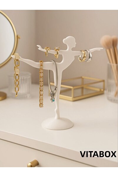 GLOWİFY PRİME حامل مجوهرات بتصميم راقصة الباليه من فيتابوكس، منظم، حامل للخوا...