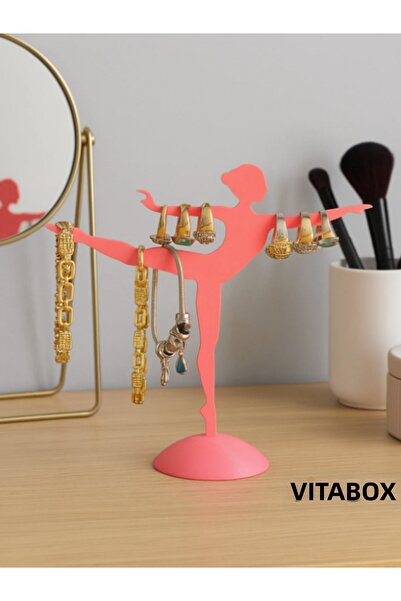GLOWİFY PRİME Vitabox Decorative Ballerina Design Jewelry Stand, Organizer, R...