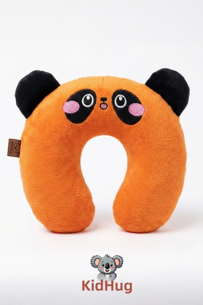 KidHug Embroidered Plush Soft 30X30 cm Travel Pillow - with Lion, Crocodile, ...