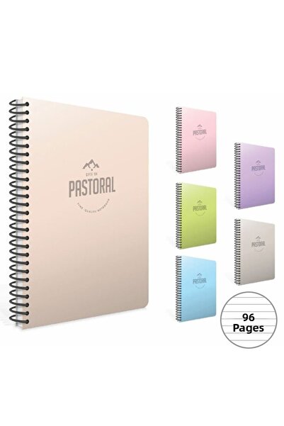 Gıpta الرعوية 17x24 سم 96 ورقة دوامة متقلب PP غطاء مبدأ دفتر