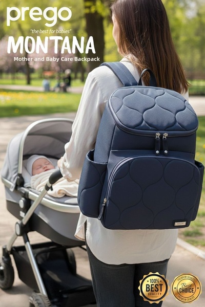 Prego Gray Montana Baby Care Bag - 3084 Model
